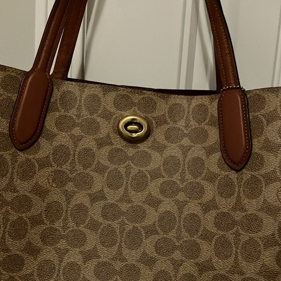 Coach Willow Canvas Tote Bag - Picture 10 of 14